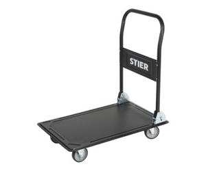 STIER Chariot à plate-forme rabattable STIER, capacité de charge 150 kg, plate-forme 735x470 mm Quantité:1