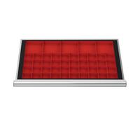 STIER Compartimentage de tiroir STIER, bacs pour petites pièces, BLH 50 mm, dimensions intérieures 800x450 mm, 40 KTK 75x75 mm Quantité:1