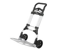 STIER Diable Premium en aluminium pliable 200 kg, 11 kg, réglage en hauteur, chariot de transport, diable de travail