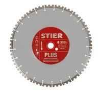 STIER Disque à tronçonner diamanté STIER Plus Ø350 mm alésage 25,4 mm Quantité:1