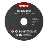 STIER Disques à tronçonner STIER, acier, 125 x 1,5 x 22,23, forme 41, droits, 25 pièces Quantité:25