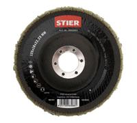 STIER Disques abrasifs à lamelles en nylon STIER 125 x 18 x 22,23 mm, grain fin Quantité:5