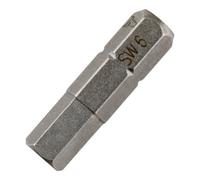 STIER Embouts STIER pour vis six pans de 6 mm, forme C 6,3, longueur 25 mm, pack de 10 Quantité:10