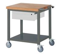 STIER Etabli mobile STIER Premium avec 1 tiroir et plateau de rangement, lxPxH 750x700x880 mm Quantité:1