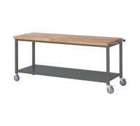 STIER Etabli mobile STIER Premium avec plateau de rangement, lxPxH 2 000x700x880 mm Quantité:1