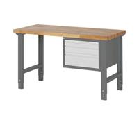 STIER Etabli réglable en hauteur STIER Premium avec 3 tiroirs, lxPxH 1 500x700x790-1 140 mm Quantité:1