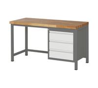 STIER Etabli réglable en hauteur STIER Premium avec 3 tiroirs, lxPxH 1 500x700x840-1 040 mm Quantité:1