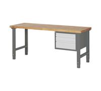 STIER Etabli réglable en hauteur STIER Premium avec 3 tiroirs, lxPxH 2 000x700x790-1 140 mm Quantité:1