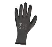 STIER Gants de montage Flex Grip STIER avec revêtement en latex naturel, gris/noirs, taille 9 Quantité:12