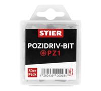 STIER Grand pack d'embouts STIER Pozidriv PZ1 Quantité:50