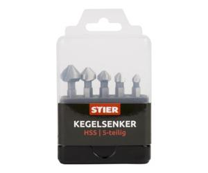 STIER Jeu de 5 fraises à chanfreiner STIER Quantité:1