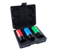STIER Jeu de douilles puissantes 1/2" ouv. 17/19/21 mm en coffret