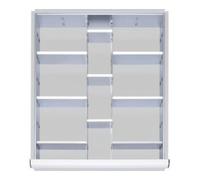 STIER Kit de compartimentage STIER pour tiroirs avec hauteur de façade de 120-150mm, 2x9 parois de séparation Quantité:1