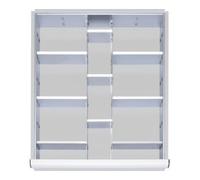 STIER Kit de compartimentage STIER pour tiroirs avec hauteur de façade de 180-360 mm, 2x9 parois de séparation Quantité:1