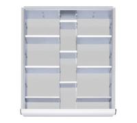 STIER Kit de compartimentage STIER pour tiroirs avec hauteur de façade de 60-90 mm, 2x9 parois de séparation Quantité:1