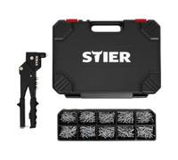 STIER Kit rivets aveugles STIER avec pince à riveter manuelle à 360° et rivets aveugles, 501 pièces Quantité:1