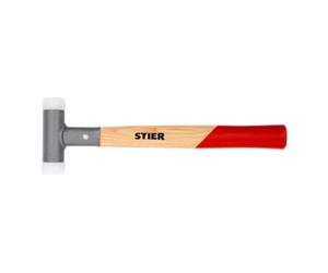 STIER Maillet à frappe amortie STIER avec manche en hickory, UPE/nylon (65D/70D), Ø 30 mm, anti-rebond Quantité:1