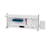 STIER Panneau multifonction rapporté STIER lxH 1 500x650 mm, 1 panneau perforé, 1 tablette, 1 bloc multiprises Quantité:1