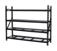 STIER Rayonnage à tablettes en caillebotis STIER, charge par casier 400 kg, lxLxH 1950x610x1830 mm Quantité:1