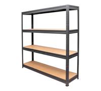 STIER Rayonnage à tablettes pour charges lourdes STIER, charge par casier 500 kg, HxlxP 1 770x1 800x450 mm Quantité:1