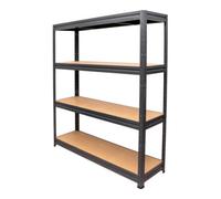 STIER Rayonnage à tablettes pour charges lourdes STIER, charge par casier 600 kg, HxlxP 1 770x1600x450 mm Quantité:1