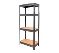 STIER Rayonnage à tablettes pour charges lourdes STIER, charge par casier 600 kg HxlxP 1 770x900x450 mm Quantité:1