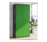STIER STIER Armoire universelle avec 4 étagères 1950 × 920 × 420 mm, anthracite, vert Quantité:1