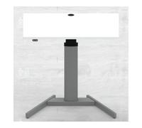 STIER STIER Bureau debout électrique réglable en hauteur 501-19 100x80cm blanc mélaminé, 68-120cm H × I × P Quantité:1
