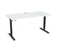 STIER STIER Bureau électrique réglable en hauteur 501-20 160 x 180 cm Blanc Noir Quantité:1