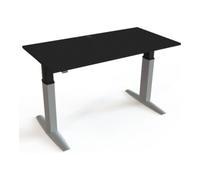STIER STIER Bureau électrique réglable en hauteur 501-23 160 x 80 cm Noir/Argent plateau mélaminé 68-120 cm Quantité:1