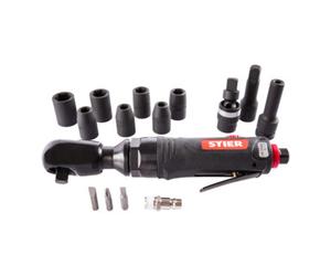 STIER STIER Jeu de cliquets pneumatique 3/8" - 14 pièces Quantité:1