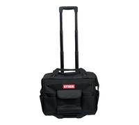 STIER Valise à outils à roulettes Premium 460 x 260 x 430 mm, 19 compartiments, polyester, malette rangement outils, malette de transport