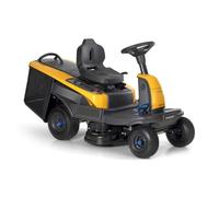 STIGA 372e Swift Tondeuse Autoportée À Batterie, 72 cm, 48V - 4 Batt. (2x7.5Ah+2x5Ah), Plateau Bi-Lames - Pelouses jusqu'à 1 600 m² (2 400 m² en ECO), Jaune
