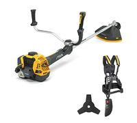 STIGA BC 750 B débroussailleuse - Moteur 44.8 CC 2 Temps, Largeur de Coupe 45 cm, poignée Ergonomique Double, écran Digital, Lame métallique Tri-Arc et tête Tap&Go Dual Line