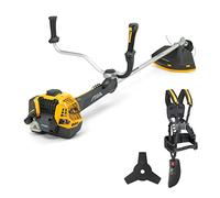 STIGA BC 760 B - Débroussailleuse à Essence 52,8 cm³, Largeur de Coupe 45 cm, Affichage numérique, Poignée Ergonomique, Lame 3 Points, Tête Tap & Go, Jaune