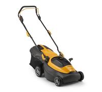 STIGA Collector 140e - Tondeuse Filaire 38cm, bac 40L, 2X Batterie 20V 4Ah, Chargeur Double, Jaune
