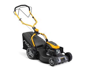 STIGA Combi 553 S Tondeuse à Gazon tractée - Moteur 166cc, Largeur de Coupe 51cm, bac de ramassage 60L, système de Coupe 3 en 1, Gris