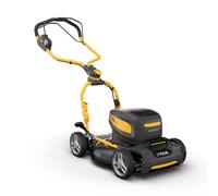 STIGA Multiclip 747e V Kit Tondeuse À Gazon, 48 V, 45 cm, 2 Batt. 5.0 Ah + 2 Chargeurs - Mulching, Mode Éco - Pelouses jusqu'à 1 300 m²