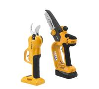 STIGA SP 100e Kit Sécateur et Scie d'Élagage, 20 V, 2 Ah - 1 Batt. 2 Ah + Chargeur, Léger et Maniable - Élagage de Branches Fines à Moyennes
