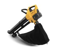 Stiga SVS 100e Kit 3 en1 Aspirateur Et Souffleur de Feuilles avec Broyeur, INCL. 2X 20V (4Ah) Batterie Et Chargeur, Noir/Jaune