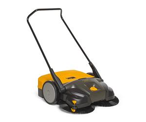 STIGA SWP 577 Balayeuse Poussée, 77 cm, 50 L - 2 Brosses Contrarotatives 41 cm, Réglage 8 Positions - Extérieur/Intérieur, Jusqu'à 3 000 m²