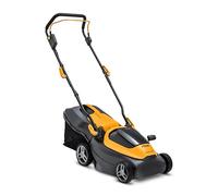 Stiga Tondeuse sans Fil SLM 136e Kit, Coupe de 34cm, avec 2 Batteries 20V (2Ah) et Chargeur, Yellow/Grey/Black
