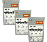 Stihl 3x 1/4" Picco Micro 3 (PM3) chaîne de scie 30 cm 1/4" P 1,1 mm 64 TG 3 pièces ( 3x 36700000064 )