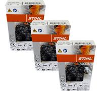 Stihl 3x 3/8" Rapid Super (RS) chaîne de scie 63 cm 3/8" 1,6 mm 3 pièces ( 3x 36210000084 )