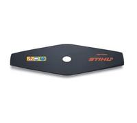 Stihl 40017133805 Lame de débroussailleuse, Lame en métal, Couteau à Brosse, Lame en métal, Gris/Orange