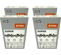 Stihl 4x 3/8" Rapid Super 3 (RS3) chaîne de scie 50 cm 3/8" 1,6 mm 72 TG 4 pièces ( 4x 36260000072 )