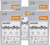 Stihl 5x 3/8" Picco Micro Mini 3 (PMM3) chaîne de scie 40 cm 3/8" P 1,3 mm 55 TG 5 pièces ( 5x 36100000055 )