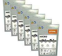 Stihl 6x 1/4" Picco Micro 3 (PM3) chaîne de scie 30 cm 1/4" P 1,1 mm 65 TG 6 pièces ( 6x 36700000065 )