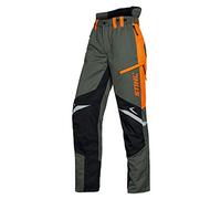 Stihl Pantalon professionnel avec protection contre les coupures Fonction Ergo Olive/Orange/Noir, Noir , 28W x 29L