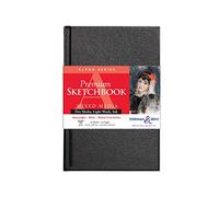 Alpha Series carnet rembordé rigide 62F 14x21,6cm 150g - Blanc